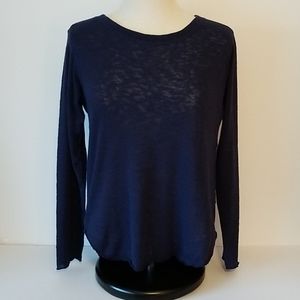 Nallie & Millie Blue Long Sleeve Tee High Low Sz.S